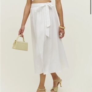 Reformation linen skirt